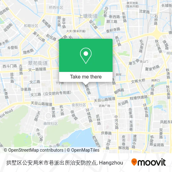 拱墅区公安局米市巷派出所治安防控点 map