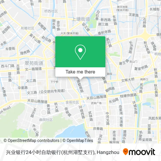 兴业银行24小时自助银行(杭州湖墅支行) map
