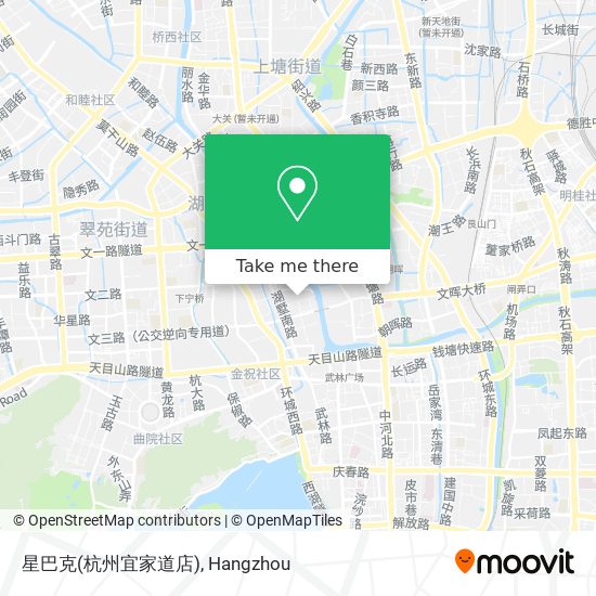 星巴克(杭州宜家道店) map