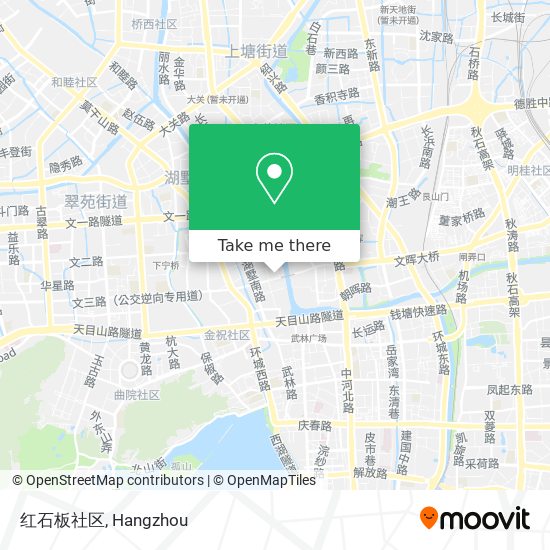 红石板社区 map