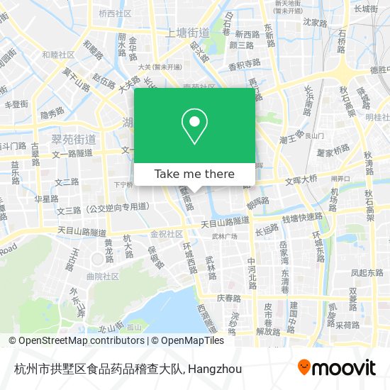 杭州市拱墅区食品药品稽查大队 map