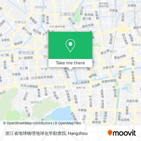 浙江省地球物理地球化学勘查院 map