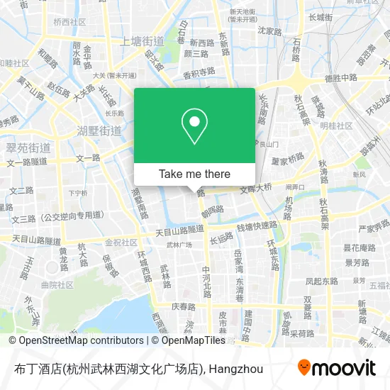 布丁酒店(杭州武林西湖文化广场店) map
