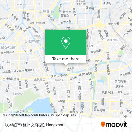 联华超市(杭州文晖店) map