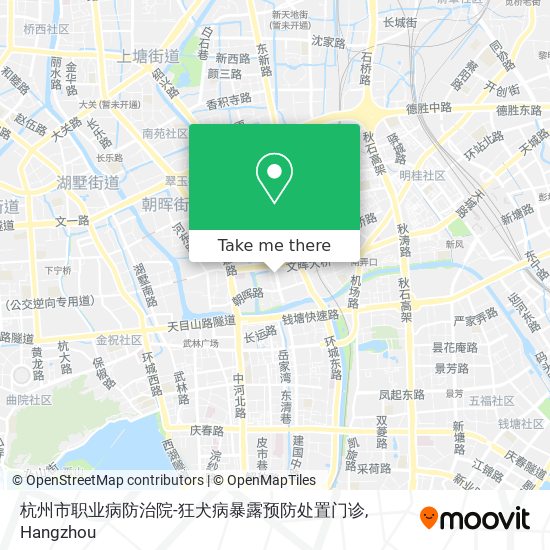 杭州市职业病防治院-狂犬病暴露预防处置门诊 map
