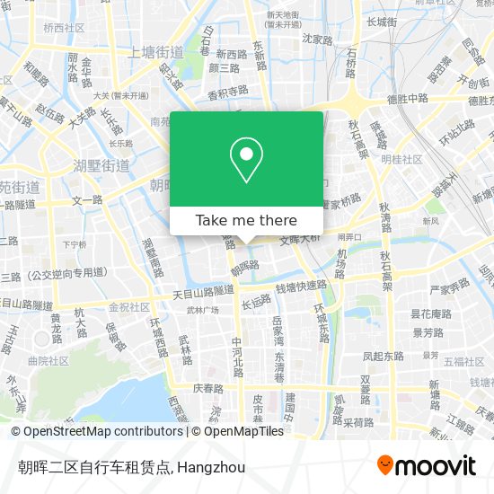朝晖二区自行车租赁点 map