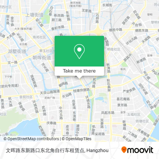 文晖路东新路口东北角自行车租赁点 map