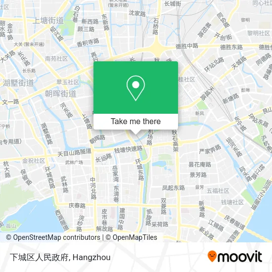 下城区人民政府 map