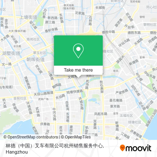 林德（中国）叉车有限公司杭州销售服务中心 map