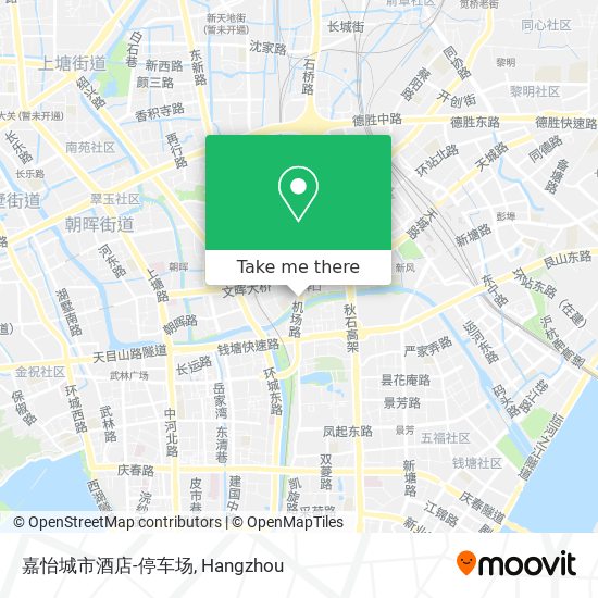 嘉怡城市酒店-停车场 map