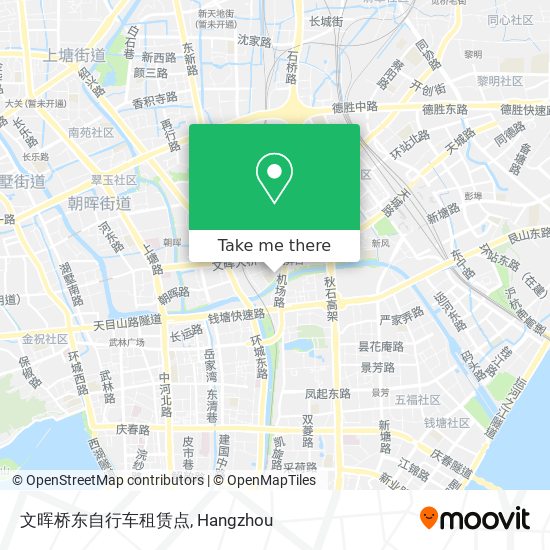 文晖桥东自行车租赁点 map