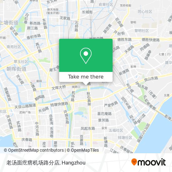 老汤面疙瘩机场路分店 map