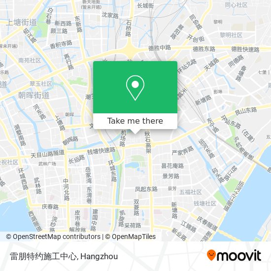 雷朋特约施工中心 map