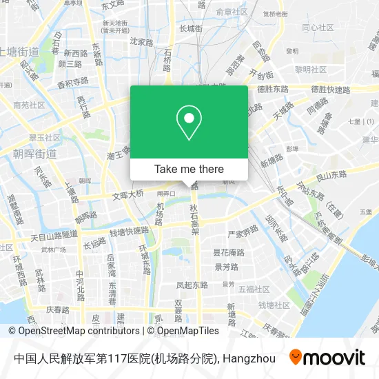 中国人民解放军第117医院(机场路分院) map
