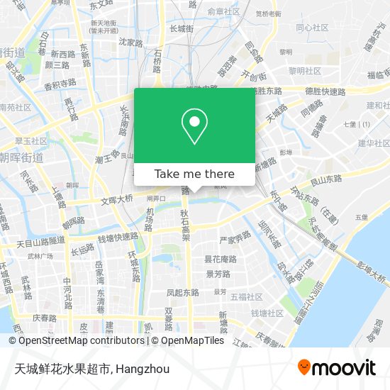 天城鲜花水果超市 map