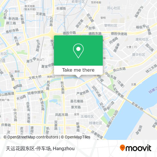 天运花园东区-停车场 map