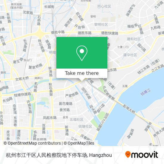 杭州市江干区人民检察院地下停车场 map