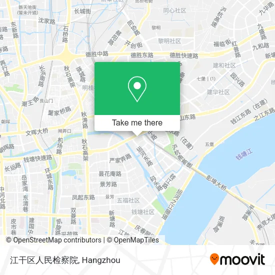 江干区人民检察院 map