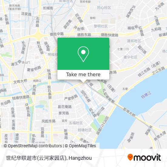 世纪华联超市(云河家园店) map