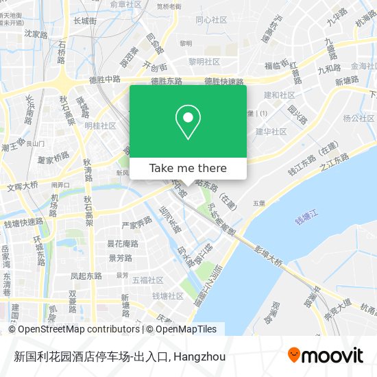 新国利花园酒店停车场-出入口 map
