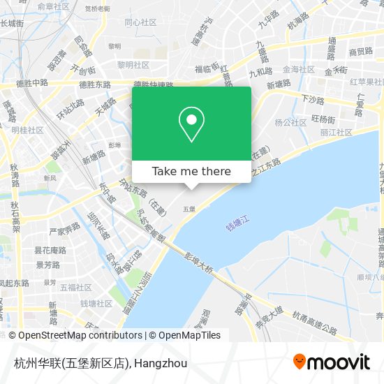 杭州华联(五堡新区店) map