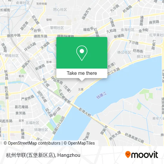 杭州华联(五堡新区店) map