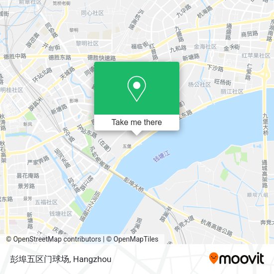 彭埠五区门球场 map