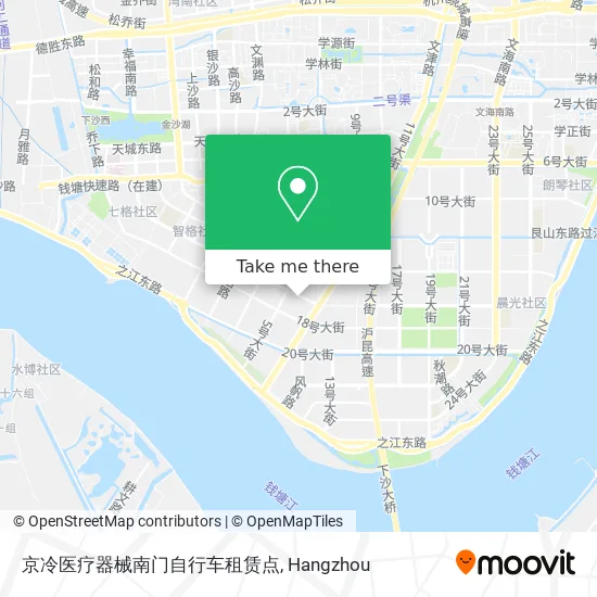 京冷医疗器械南门自行车租赁点 map