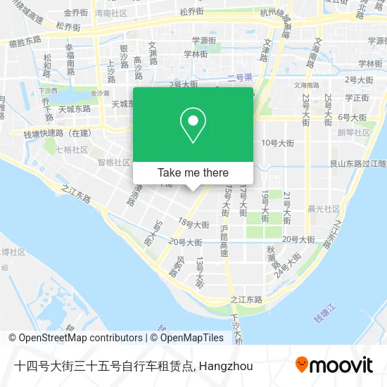 十四号大街三十五号自行车租赁点 map
