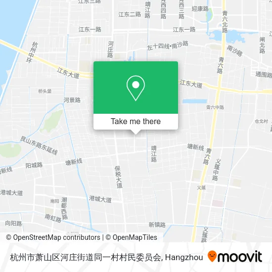 杭州市萧山区河庄街道同一村村民委员会 map