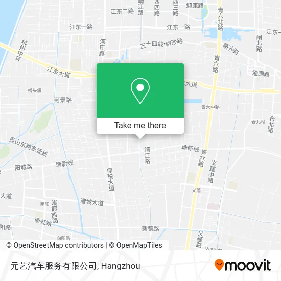 元艺汽车服务有限公司 map