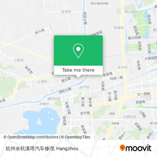 杭州余杭溪塔汽车修理 map