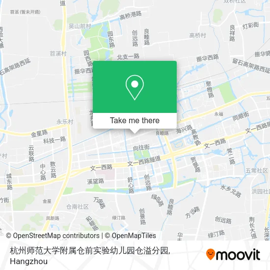 杭州师范大学附属仓前实验幼儿园仓溢分园 map
