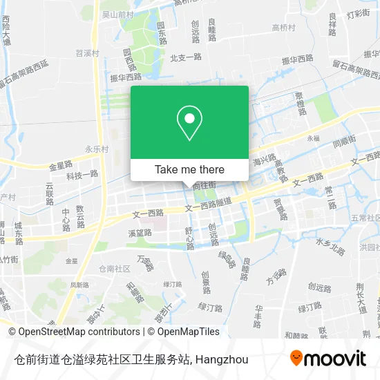 仓前街道仓溢绿苑社区卫生服务站 map