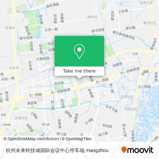 杭州未来科技城国际会议中心停车场 map