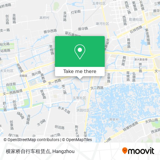 横家桥自行车租赁点 map