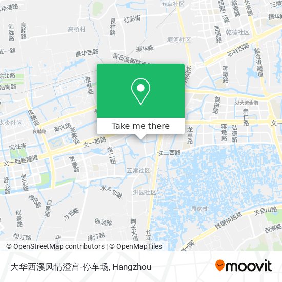 大华西溪风情澄宫-停车场 map