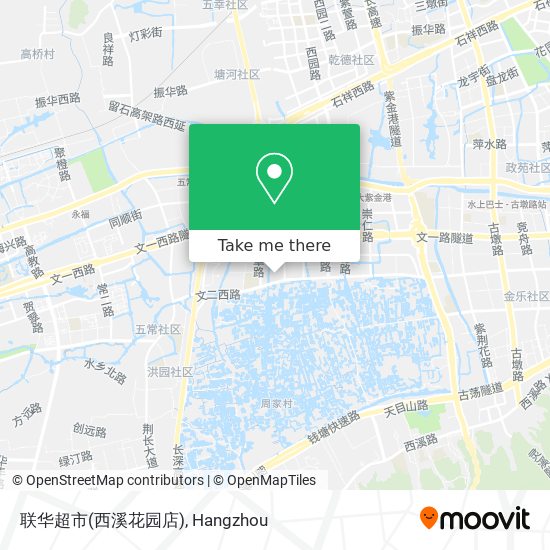 联华超市(西溪花园店) map