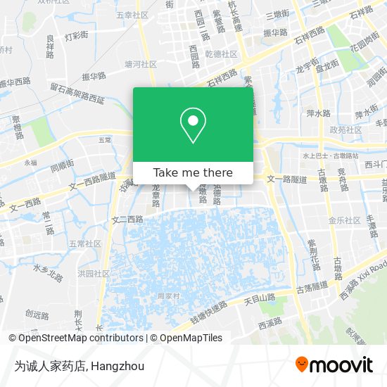 为诚人家药店 map