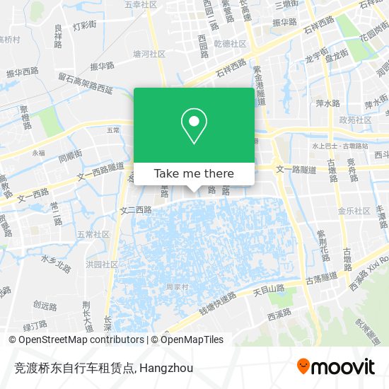 竞渡桥东自行车租赁点 map