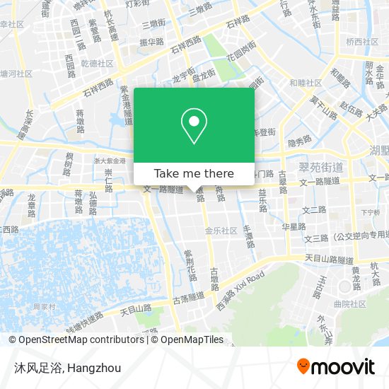 沐风足浴 map