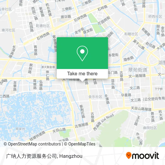 广纳人力资源服务公司 map