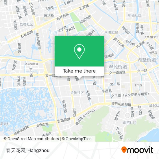 春天花园 map