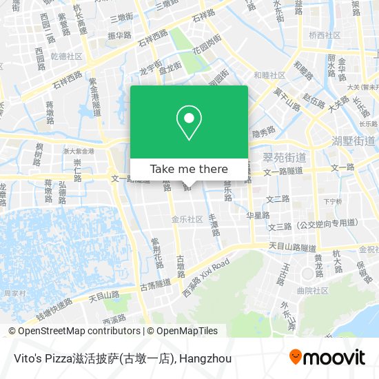 Vito's Pizza滋活披萨(古墩一店) map