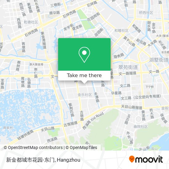 新金都城市花园-东门 map