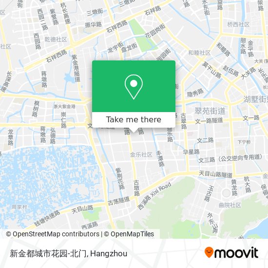 新金都城市花园-北门 map