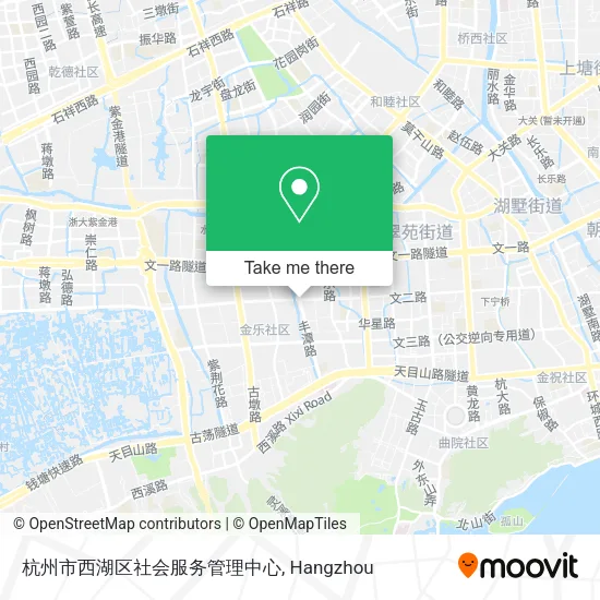 杭州市西湖区社会服务管理中心 map