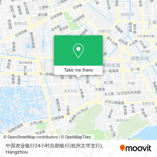 中国农业银行24小时自助银行(杭州文华支行) map