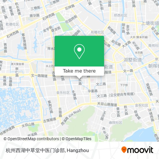 杭州西湖中草堂中医门诊部 map