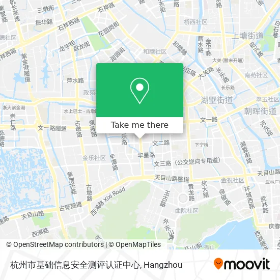 杭州市基础信息安全测评认证中心 map